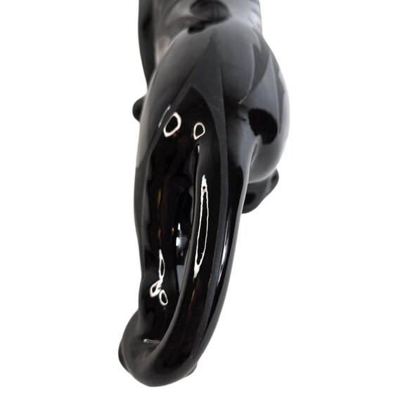 Native American Large Panther Black Signed Ben Saxon Sculpture‎ Figure 11" rare - Picture 12 of 16